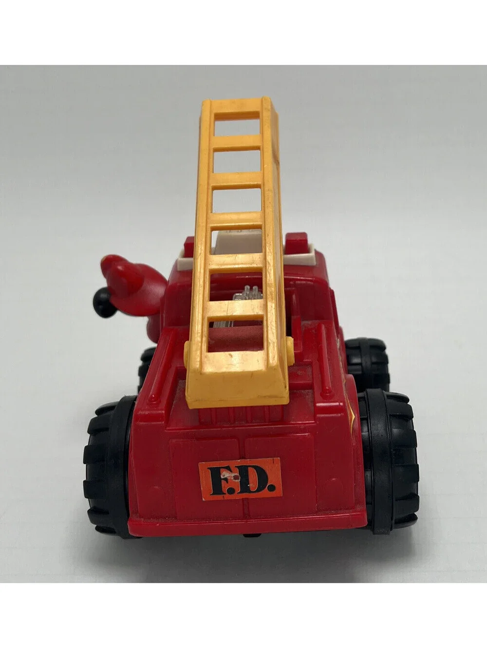 1980's Illco Walt Disney’s Mickey Mouse Gyro Powered Fire Truck Toy NIP